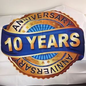 10 Year Anniversary Banner
